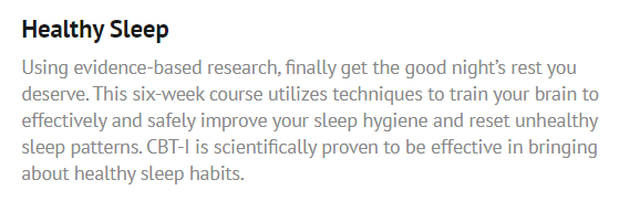 Course: Healthy Sleep